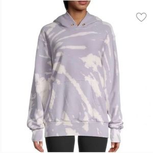 Les Tien Tie-Dye Purple and White Hoodie